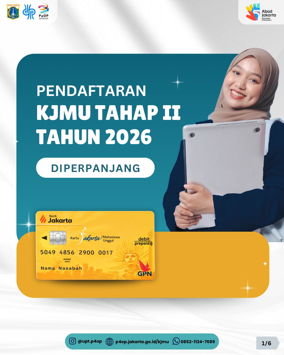 Poster pendataan KJMU Tahap II Tahun 2026