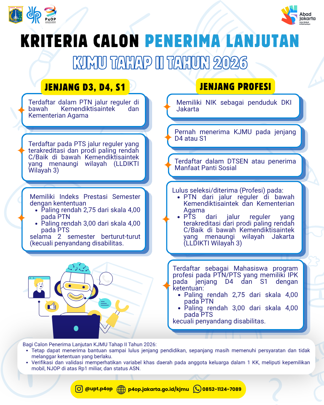 Tata cara pendaftaran KJMU